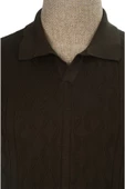 Cengiz İnler Desenli Merserize Polo Yaka Erkek Triko T-shirt - 2