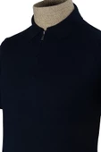 Cengiz İnler Yarım Fermuarlı Merserize Erkek Triko T-shirt - 9