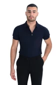 Cengiz İnler Yarım Fermuarlı Merserize Erkek Triko T-shirt - 10