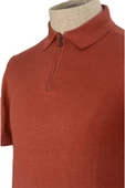 Cengiz İnler Yarım Fermuarlı Merserize Erkek Triko T-shirt - 1