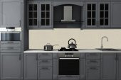 Renkli Duvarlar 50x280 Cm (1,4m2) Krem Tezgah Arası Yapışkanlı Dokulu Esnek Silinibenilir Duvar Sticker Kağıdı Paneli - 5