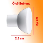 Çayıralan Plastik Düğme Mobilya Mutfak Çekmece Dolap Kapak Dolabı Kulbu Kulpu Kulpları Beyaz 10 Adet thumbnail 3