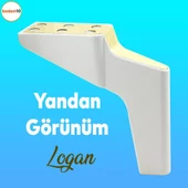 Logan 6'lı Set Mobilya Tv Ünitesi Koltuk Kanepe Destek Ayağı 16 Cm Beyaz Altın Ayakları M8 Civata thumbnail 4
