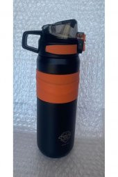 OKADI SİYAH PİPETLİ PASLANMAZ ÇELİK TERMOS 560ML - 5