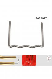 200 ADET 0,8MM DÜZ TİP DALGALI KAYNAK ZIMBA TELİ - 1