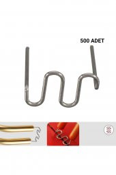 500 ADET 0,6MM DALGALI TİP PLASTİK KAYNAK ZIMBA TELİ - 1