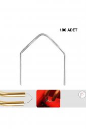 100 ADET 0,8MM V TİP PLASTİK KAYNAK ZIMBA TELİ - 1