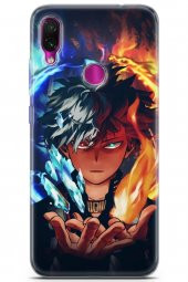Xiaomi Redmi Note 7 Uyumlu Kılıf Supers 13 Todoraki Anime Case Kapak Mavi - 1