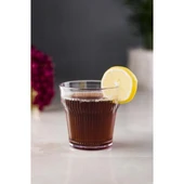 Akrilik Şeffaf Tekli Kısa Bardak & Su Meşrubat Kahve Yanı Bardağı 300 ml ( Cam Değildir ) - 1