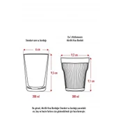Akrilik Şeffaf 6lı Kısa Bardak & Su Meşrubat Kahve Yanı Bardağı 300 ml ( Cam Değildir ) - 4