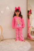KIZ ÇOCUK ELSA MİCKEY 3 İPLİK İSPANYOL PAÇA TAYTLI PAMUK TAKIM - 7