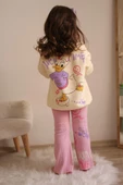 KIZ ÇOCUK ELSA MİCKEY 3 İPLİK İSPANYOL PAÇA TAYTLI PAMUK TAKIM - 2