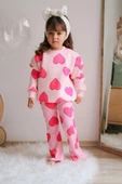 KIZ ÇOCUK ELSA MİCKEY 3 İPLİK İSPANYOL PAÇA TAYTLI PAMUK TAKIM - 6