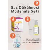Ql Saç Dökülmesi Müdahale Seti ( 3 Saç Vitamini - 3 Saç Serumu - 3 Şampuan ) - 1