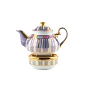 El Boyaması Demlik ve Kaide Seti Porselen Fa-Sol - 1