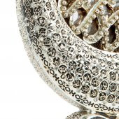 Hilal Lafız Esma'ül Hüsna ve Besmele Detaylı Biblo Ev Dekorasyon Aksesuarı Gümüş - 2