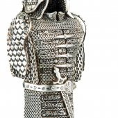 Ayetel Kürsi Zırh Biblo Ev Dekorasyon Aksesuarı Büyük Gümüş - 4