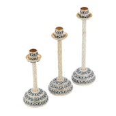 Nazar Taşlı Şamdan 3'lü Altın - 2