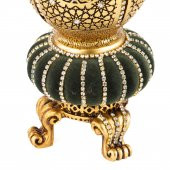 Esma ül hüsna Ayaklı Dua Kozalak Biblo Ev Dekorasyon Aksesuarı Altın - 2