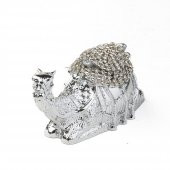 Deve Metalize Biblo Ev Dekorasyon Aksesuarı Gümüş - 3