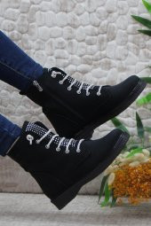 Mehmet Mete 35375 Taş Bağcıklı Sıcak Astar Kaymaz Taban Kadın Bot thumbnail 1