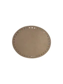 Oval Deri Çanta Tabanı Sütlü Kahve - 1