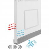 Ygt Ambalaj 3 Adet Gri Kapı Altı Geçmeli Soğuk Hava Kesici Toz Önleyici İzolasyon Süngeri thumbnail 1