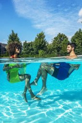 Ygt Ambalaj Swimchair Fileli  Deniz Havuz Sandalyesi Koltuğu Sarı 1 adet - 5