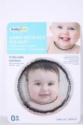 Babyjem 100 Keltik Kehribarı Amber Bebek Kolyesi 587 Vişne - 1