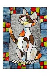 Siyah Kontür Boyası 25 ml 2 Adet Cam Vitray Boyası Kontur Siyah Vitray Çalışması thumbnail 5