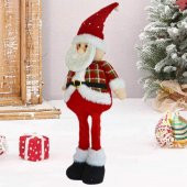 Dekoratif Uzayan Pelüş Noel Baba 60 CM - 2