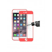 iPhone 7G Ekran Koruyucu 5d Kırılmaz Cam Tam Kaplayan Kırmızı - 1