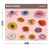 Çicekler-Flowers Sticker Seti - 1