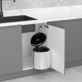 Starax Çöp Kovası Paslanmaz 10Lt Krom - 2