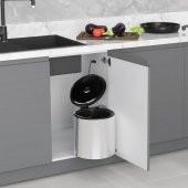 Starax Çöp Kovası Paslanmaz 10Lt Krom - 3