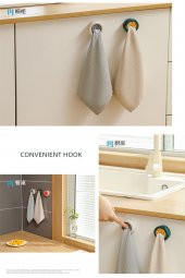 Kustar 2Li Çok Amaçlı Pratik Tak Çek Güçlü Yapışkanlı Askılık Banyo Lif Askısı Mutfak Bez Askı Havlu Askı - 2