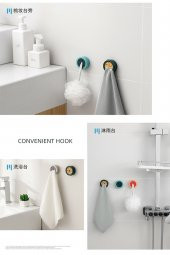 Kustar 2Li Çok Amaçlı Pratik Tak Çek Güçlü Yapışkanlı Askılık Banyo Lif Askısı Mutfak Bez Askı Havlu Askı - 3