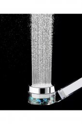 Kustar Rgb Led Işıklı Filtreli Tasarruflu Duş Başlığı Isıya Göre Renk Değiştiren Başlık - 2