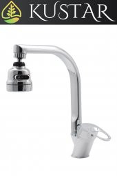 Kustar 3 Fonksiyonlu 180 Döner Başlıklı Aç Kapa Mix Krom Tyal Mutfak Eviye Bataryası - 2