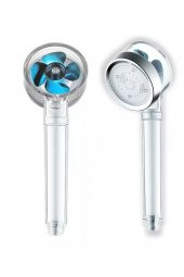 Kustar Rgb Led Işıklı Filtreli Tasarruflu Duş Başlığı Isıya Göre Renk Değiştiren Başlık - 3