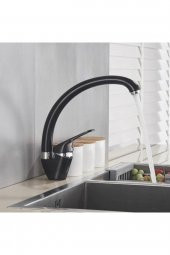 Kustar Mat Siyah Kuğu Model Mutfak Eviye Bataryası - 2