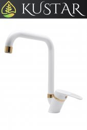 Kustar Oviedo Gold Beyaz Mutfak Evye Bataryası - 2