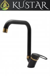 Kustar Oviedo Gold Siyah Mutfak Evye Bataryası - 2