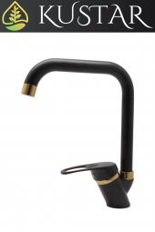 Kustar Oviedo Gold Siyah Mutfak Evye Bataryası - 3