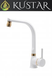 Kustar Varna Gold Beyaz Balık Mutfak Evye Bataryası - 2