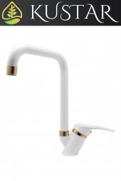 Kustar Oviedo Gold Beyaz Mutfak Evye Bataryası - 1