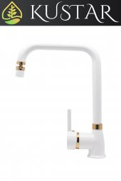 Kustar Varna Gold Beyaz Kare Mutfak Evye Bataryası - 3