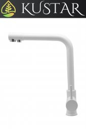 Kustar Beyaz 3 Yollu Arıtmalı Mutfak Evye Bataryası - 3