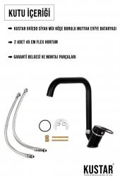 Kustar Oviedo Siyah Mutfak Evye Bataryası thumbnail 3