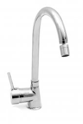 Kustar Krom Armut Kuğu Borulu Mutfak Eviye Bataryası Oynar Perlatörlü - 2